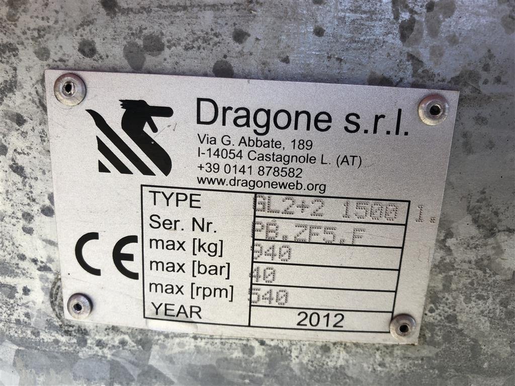 Sprühgerät типа DRAGONE 2+2 1500 liter, Gebrauchtmaschine в Ringe (Фотография 4)