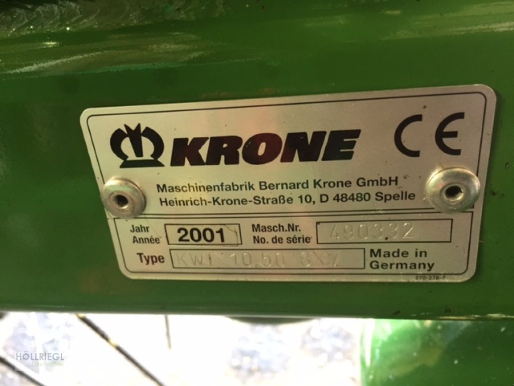 Kreiselheuer типа Krone KWT 10.50/8x7, Gebrauchtmaschine в Hohenburg (Фотография 5)
