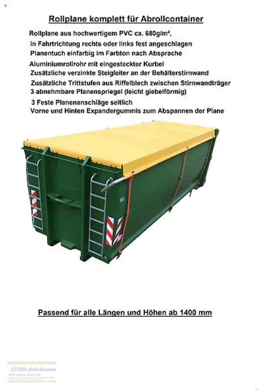 Abrollcontainer типа EURO-Jabelmann Container STE 6500/2300, 36 m³, Abrollcontainer, Hakenliftcontainer, LH 6500/2300 mm, NEU, Neumaschine в Itterbeck (Фотография 20)
